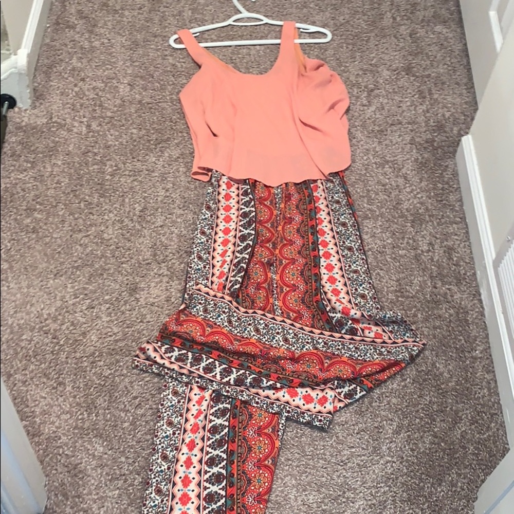 Long pants romper